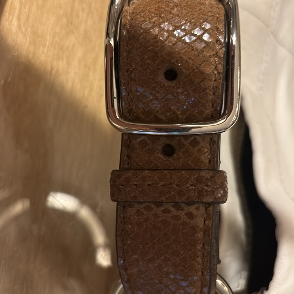 Off white Coach leather bag - Picture 6 of 9